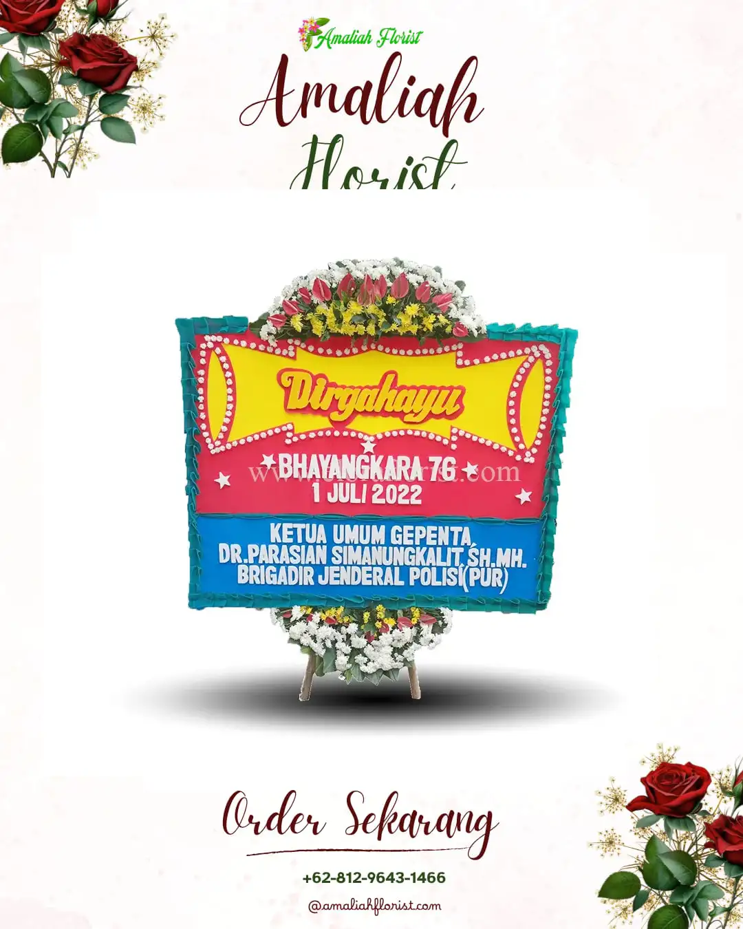 Papan Bunga HUT Ulang Tahun Kaliboto Lor